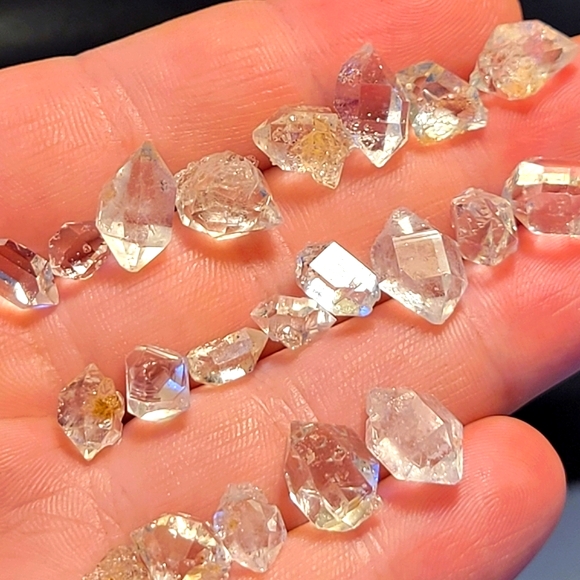 Lot of 21pcs. Mini Herkimer Diamond Crystal 70ctw+ Lot Crystals Rare High Grade - Picture 5 of 10